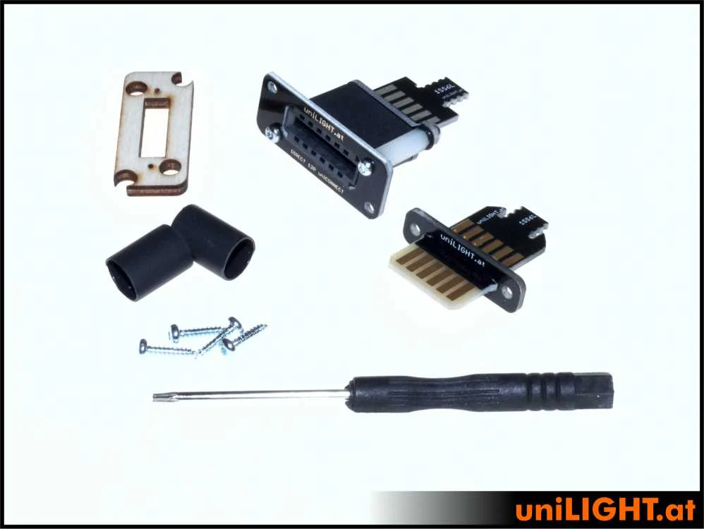 UniLight Direct Cable Connection, 3 Primary (1 Servo) 6 Secondary Pins, 1 Servo (Assembled (2 Pair, M/F) - Image 7