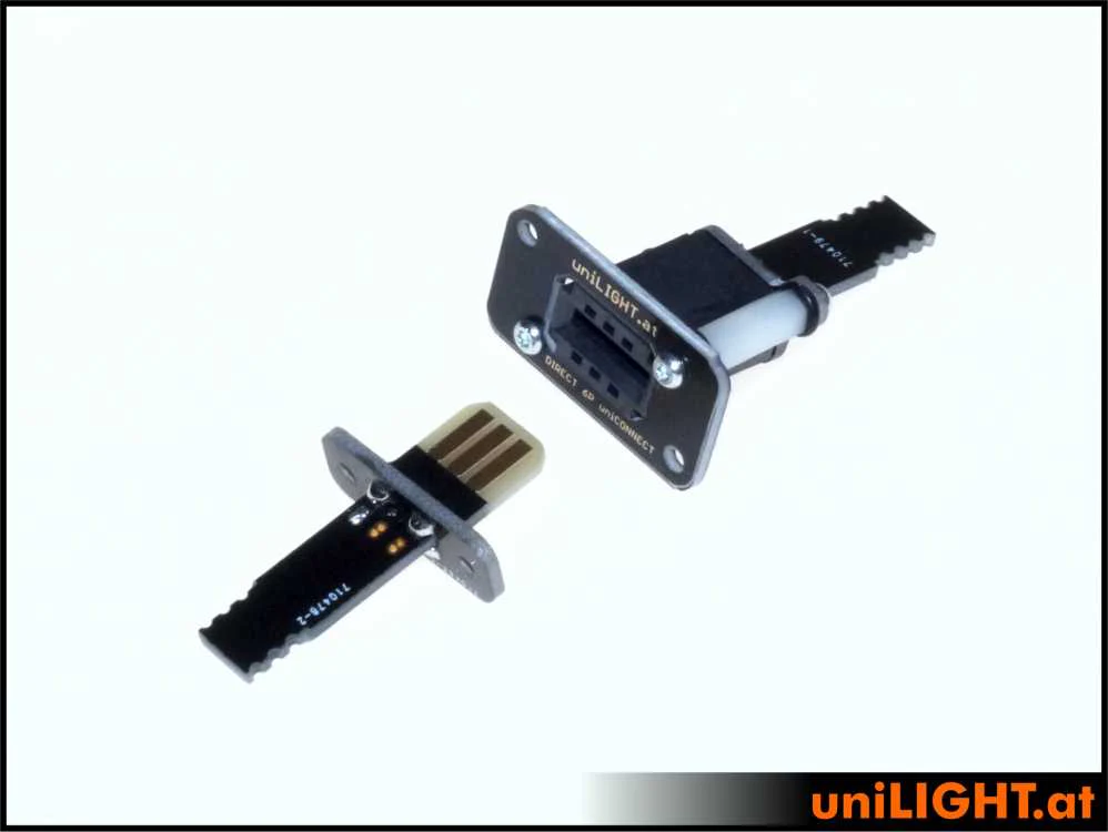 UniLight Direct Cable Connection, 3 Primary Pins (1 Servo) (Assembled (2 Pair, M/F) - Image 3