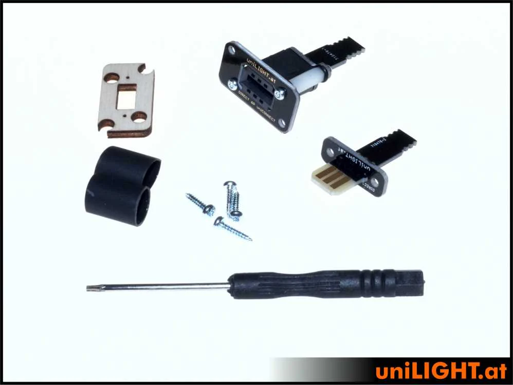 UniLight Direct Cable Connection, 3 Primary Pins (1 Servo) (Assembled (2 Pair, M/F) - Image 7