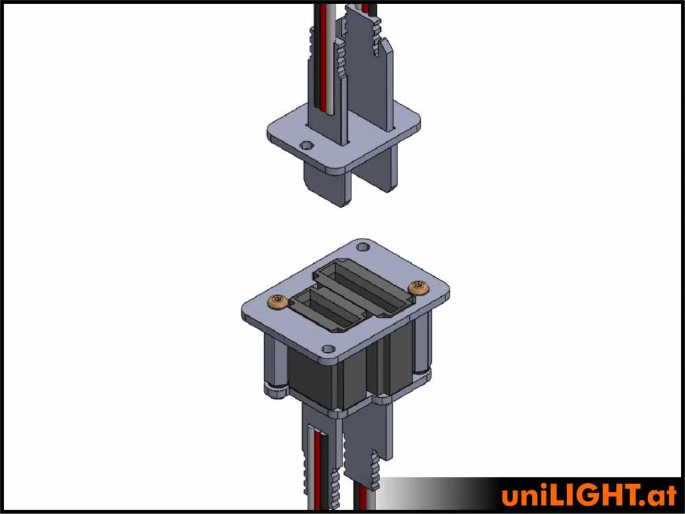 UniLight Direct Cable Connection, 6 Primary (2 Servo) 4 Secondary Pins (Assembled (2 Pair, M/F) - Image 8