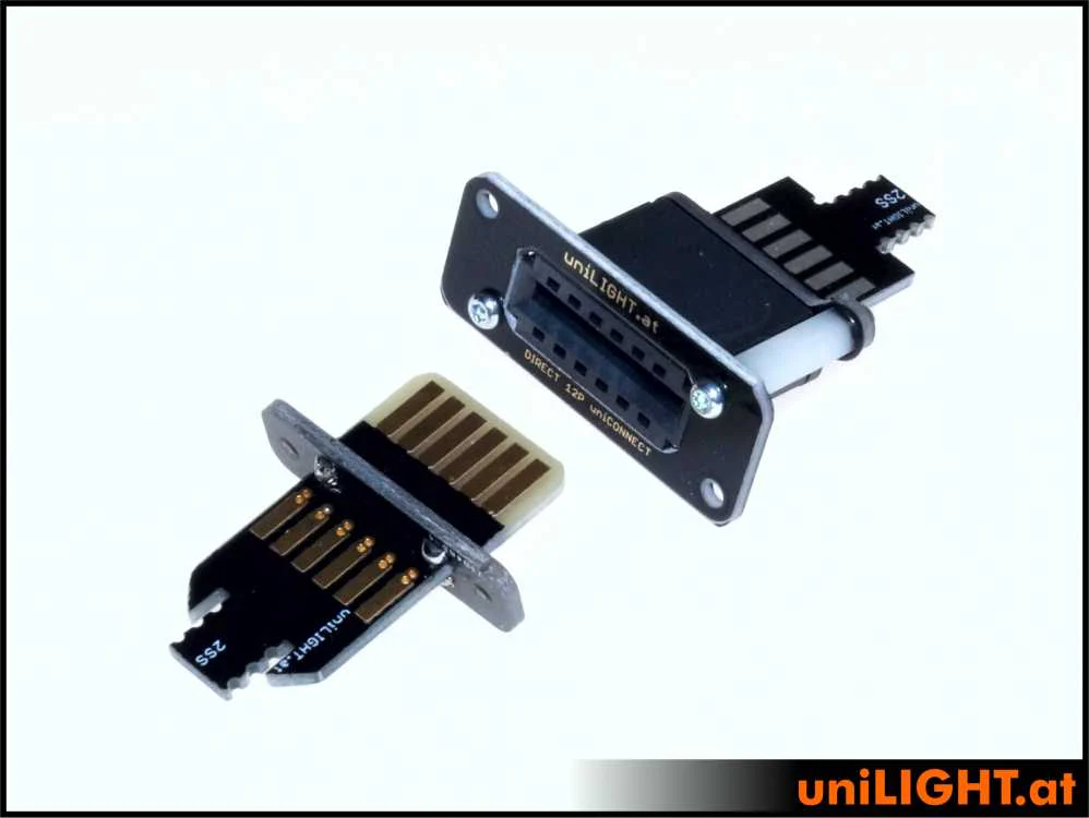 UniLight Direct Cable Connection, 6 Primary Pins (2 Servo) (Assembled With Cable (1 Pair, M/F) - Image 3