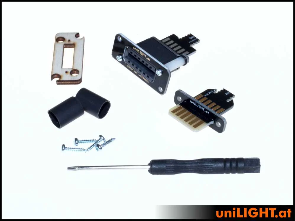 UniLight Direct Cable Connection, 6 Primary Pins (2 Servo) (Assembled With Cable (1 Pair, M/F) - Image 7