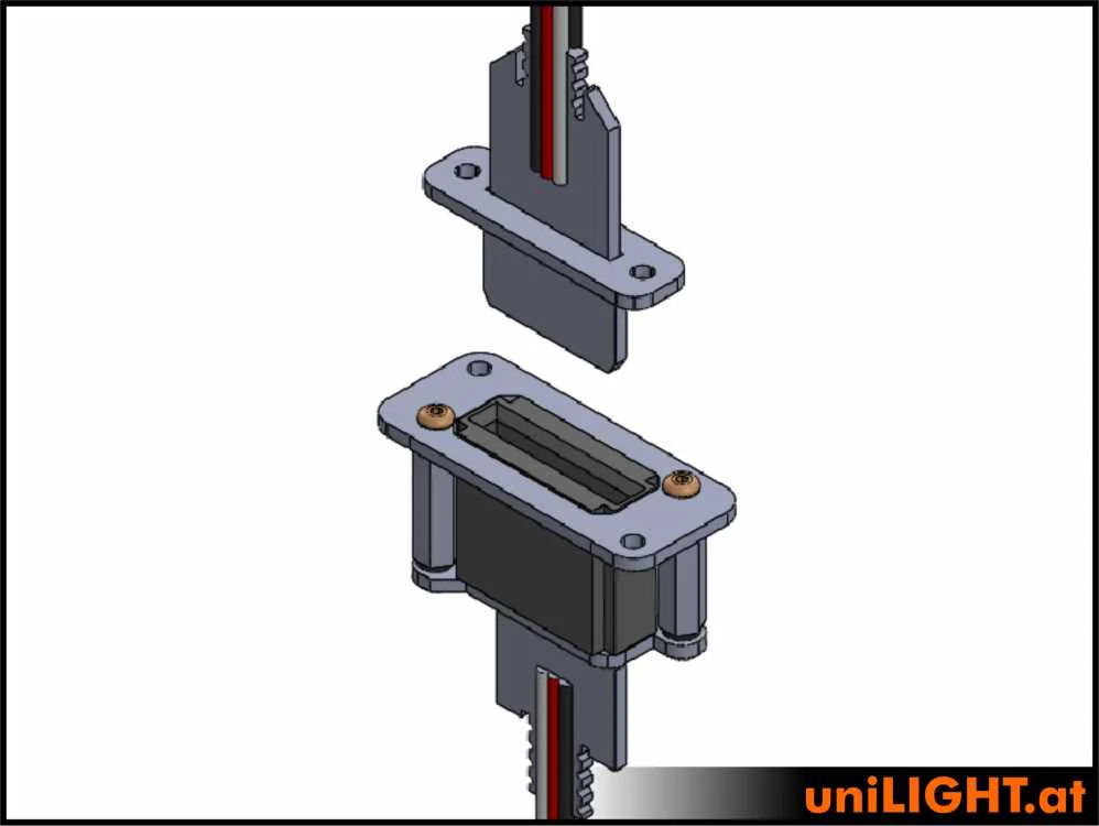 UniLight Direct Cable Connection, 6 Primary Pins (2 Servo) (Assembled With Cable (1 Pair, M/F) - Image 8