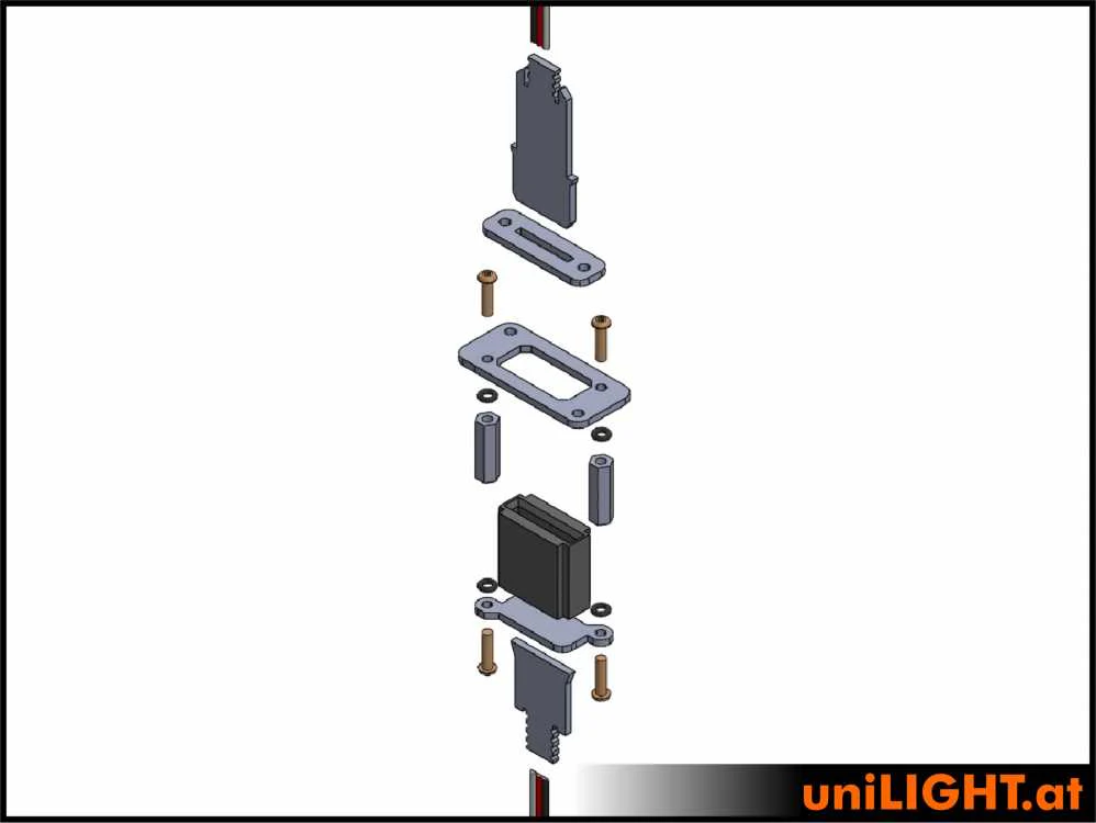 UniLight Direct Cable Connection, 6 Primary Pins (2 Servo) (Assembled With Cable (1 Pair, M/F) - Image 10