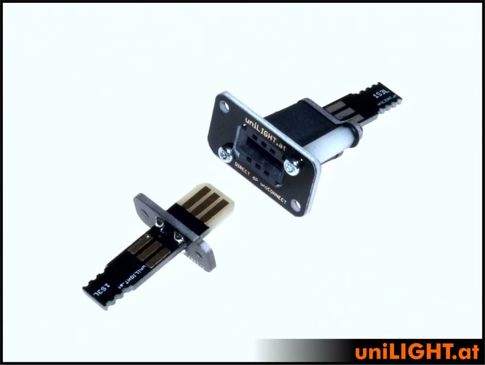 UniLight Direct Cable Connection, 6 Secondary Pins (Assembled With Cable (1 Pair, M/F) - Image 3