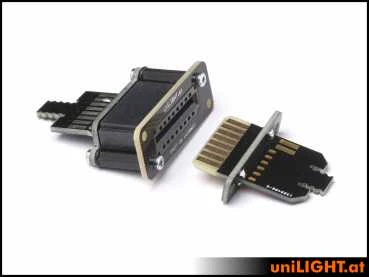 UniLight Direct cable connection-Single, 6 primary (2 Servo) 4 secondary pins (Finish: Assembled (2 pair, m/f) - Image 7