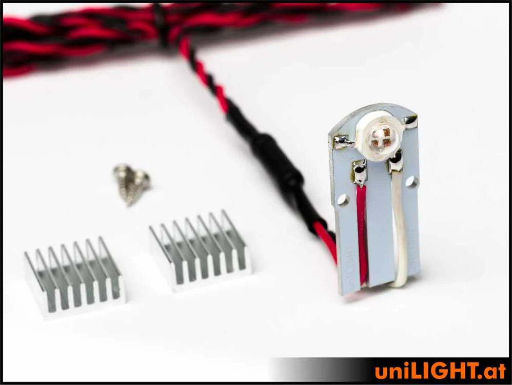 UniLight Flat Strobe Light, 8Wx2, T-Fuse - White - Image 2