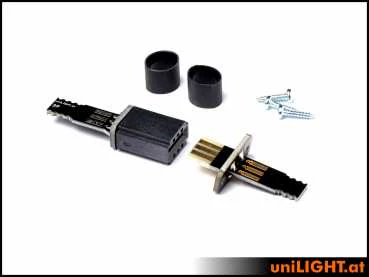 UniLight Litebcable connection, 3 Primary Pin (1 Servo) (Finish: Assembled (2 pair, m/f) - Image 4