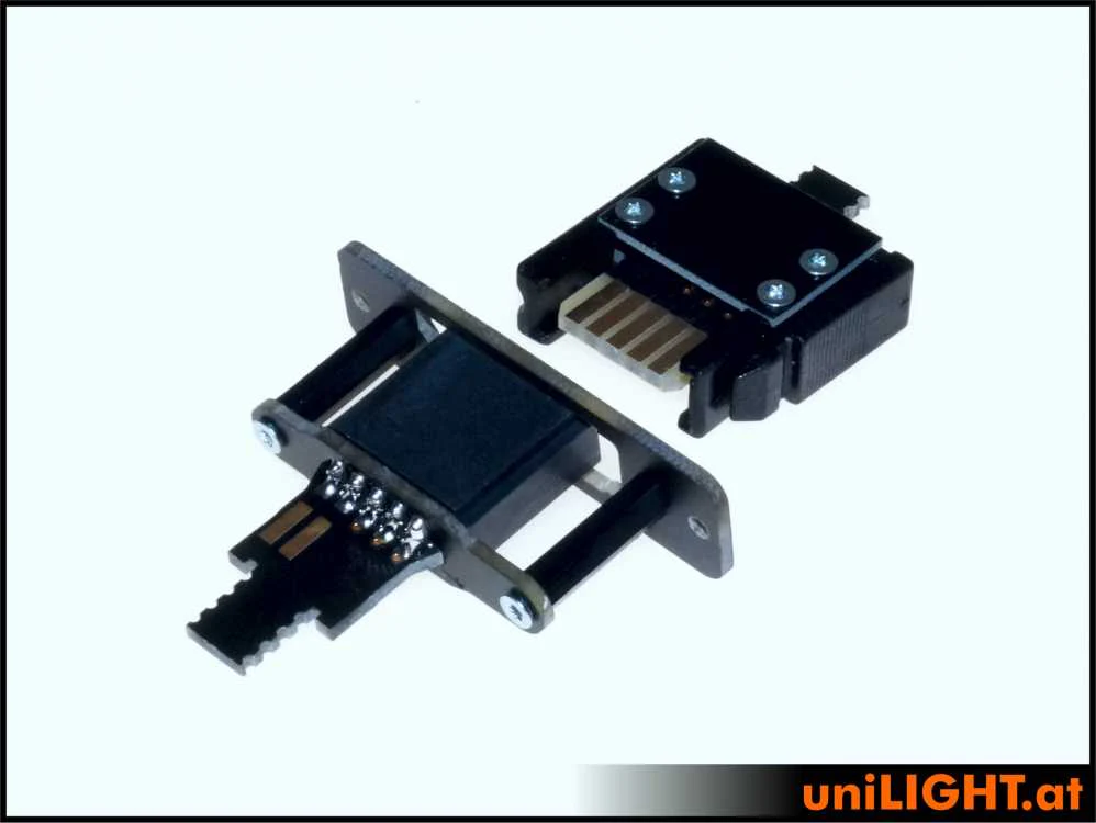 UniLight Locking Cable Connection, 3 Primary (1 Servo) 4 Secondary Pins (Assembled With Cable (1 Pair, M/F) - Image 5