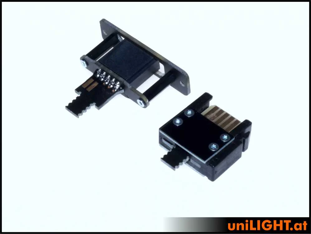 UniLight Locking Cable Connection, 3 Primary (1 Servo) 4 Secondary Pins (Assembled With Cable (1 Pair, M/F) - Image 6