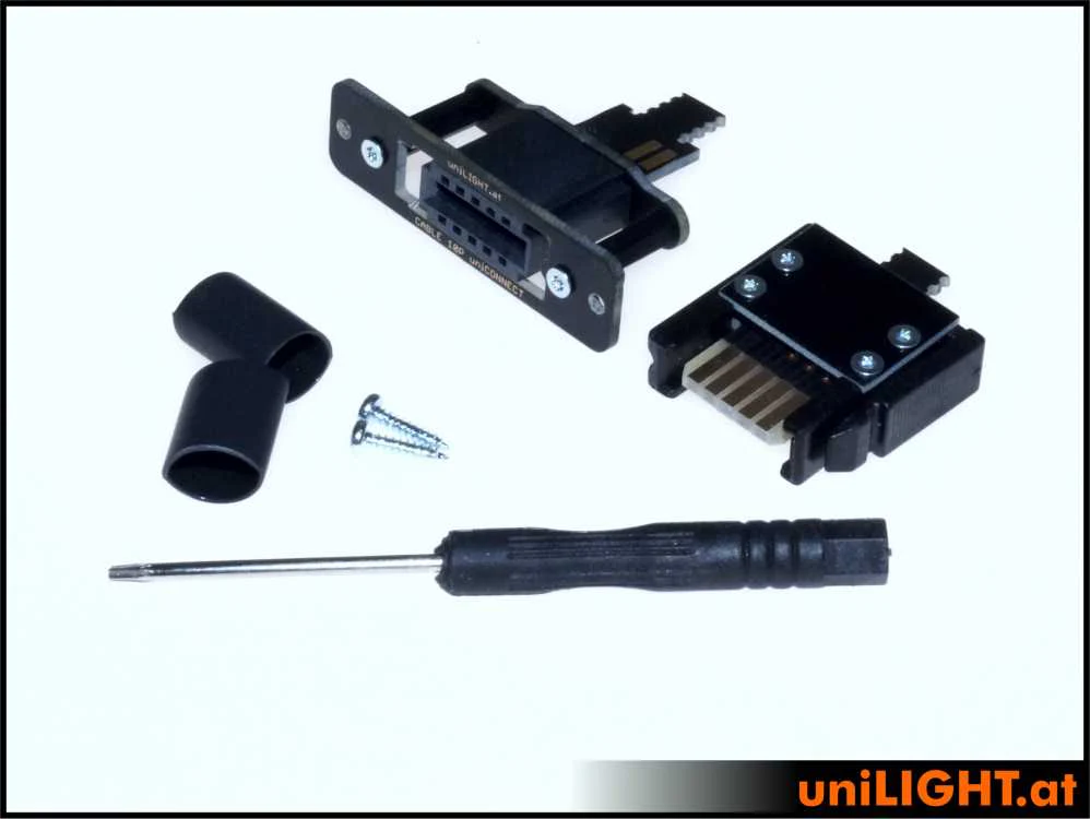 UniLight Locking Cable Connection, 3 Primary (1 Servo) 4 Secondary Pins (Assembled With Cable (1 Pair, M/F) - Image 7