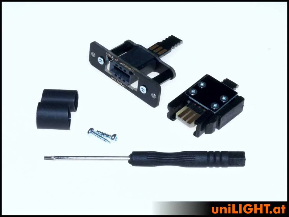 UniLight Locking Cable Connection, 3 Primary Pin (1 Servo) (Assembled (2 Pair, M/F) - Image 5