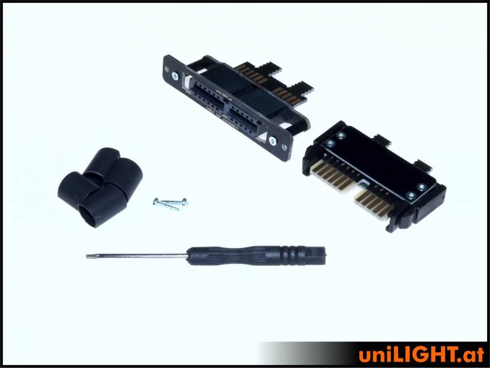 UniLight Locking Cable Connection, 6 Primary (2 Servos) 10 Secondary Pins (Assembled (2 Pair, M/F) CABLE-6P10S-RTW - Image 7