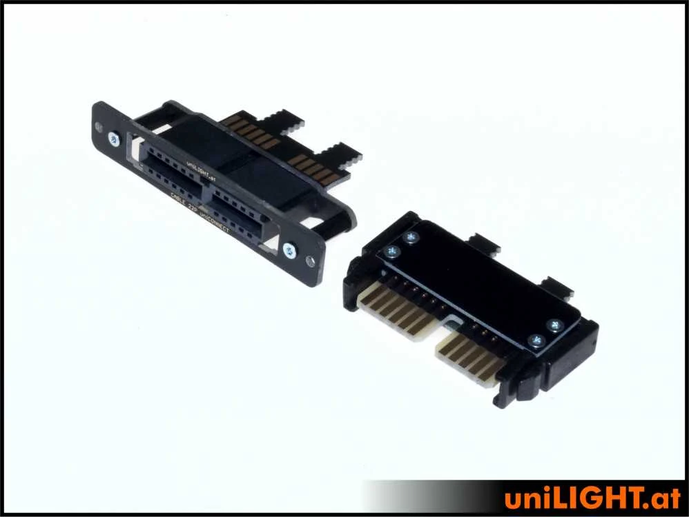 UniLight Locking Cable Connection, 6 Primary (2 Servos) 10 Secondary Pins (Assembled With Cable (2 Pair Both Sides)