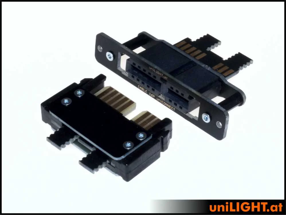 UniLight Locking Cable Connection, 6 Primary Pins (2 Servos) (Assembled With Cable (1 Pair, M/F) CABLE-6P - Image 3