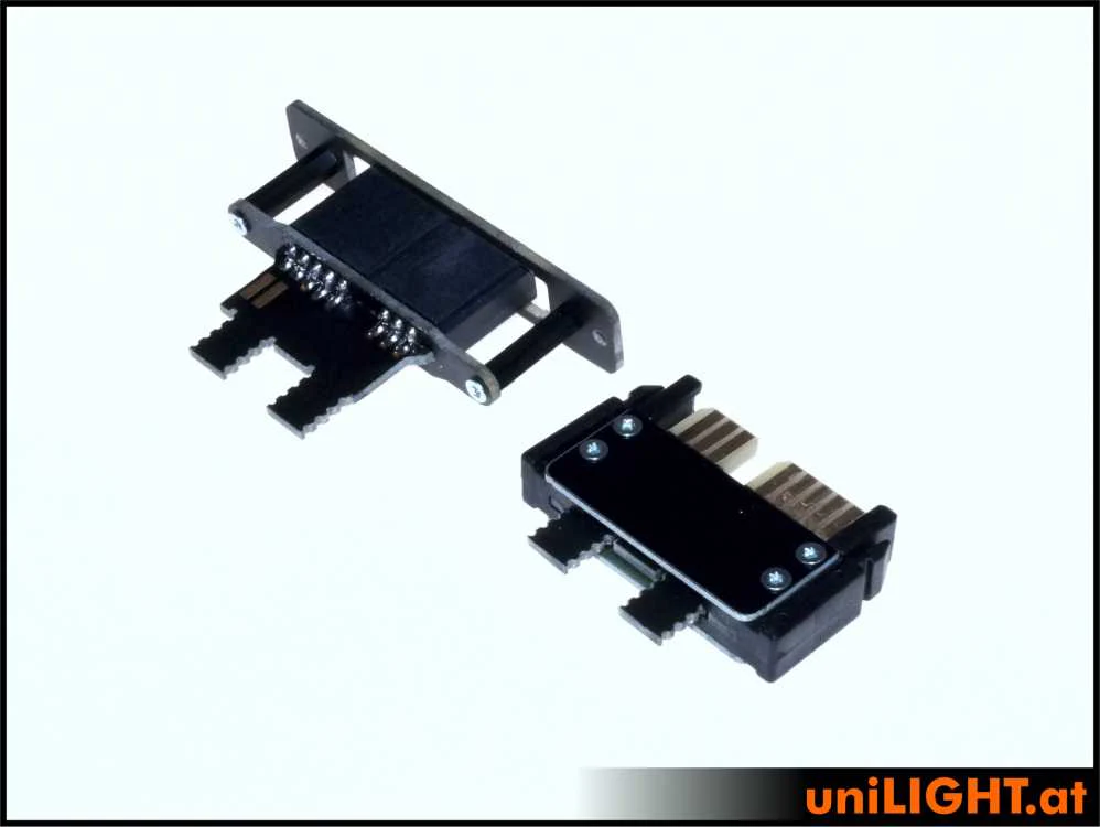 UniLight Locking Cable Connection, 6 Primary Pins (2 Servos) (Assembled With Cable (1 Pair, M/F) CABLE-6P - Image 6