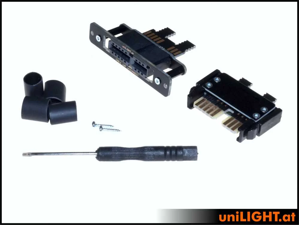 UniLight Locking Cable Connection, 6 Primary Pins (2 Servos) (Assembled With Cable (1 Pair, M/F) CABLE-6P - Image 7