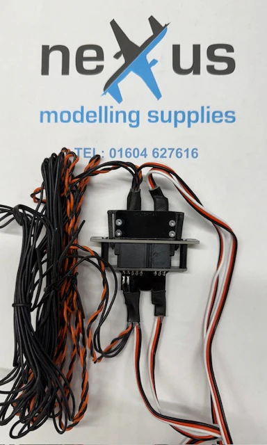 UniLight Locking Cable Connection, 6 Primary (2 Servos) 4 Secondary Pins (Assembled With Cable (1 Pair, M/F) CABLE-6P4S - Image 2