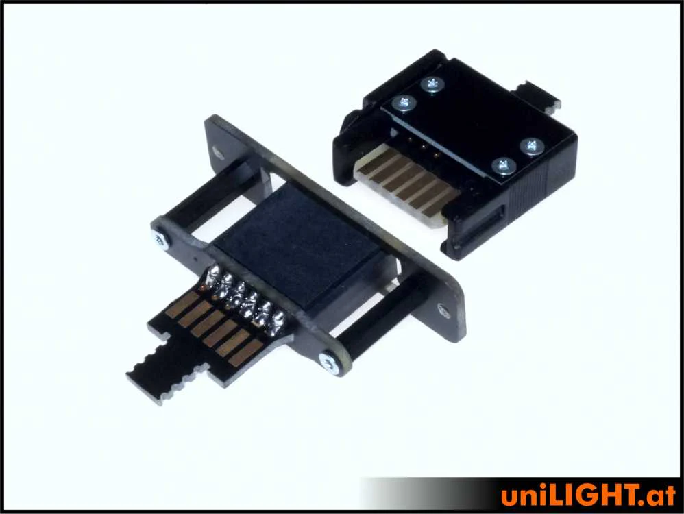 UniLight Locking Cable Connection, 6 Primary Pins (2 Servos) (2 Pair, M/F) CABLE-6P-RTW - Image 5