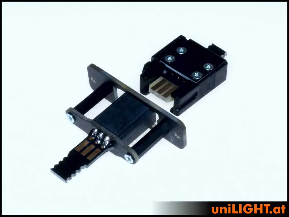 UniLight Locking Cable Connection, 6 Secondary Pins (Assembled (2 Pair, M/F) CABLE-6S-RTW - Image 5