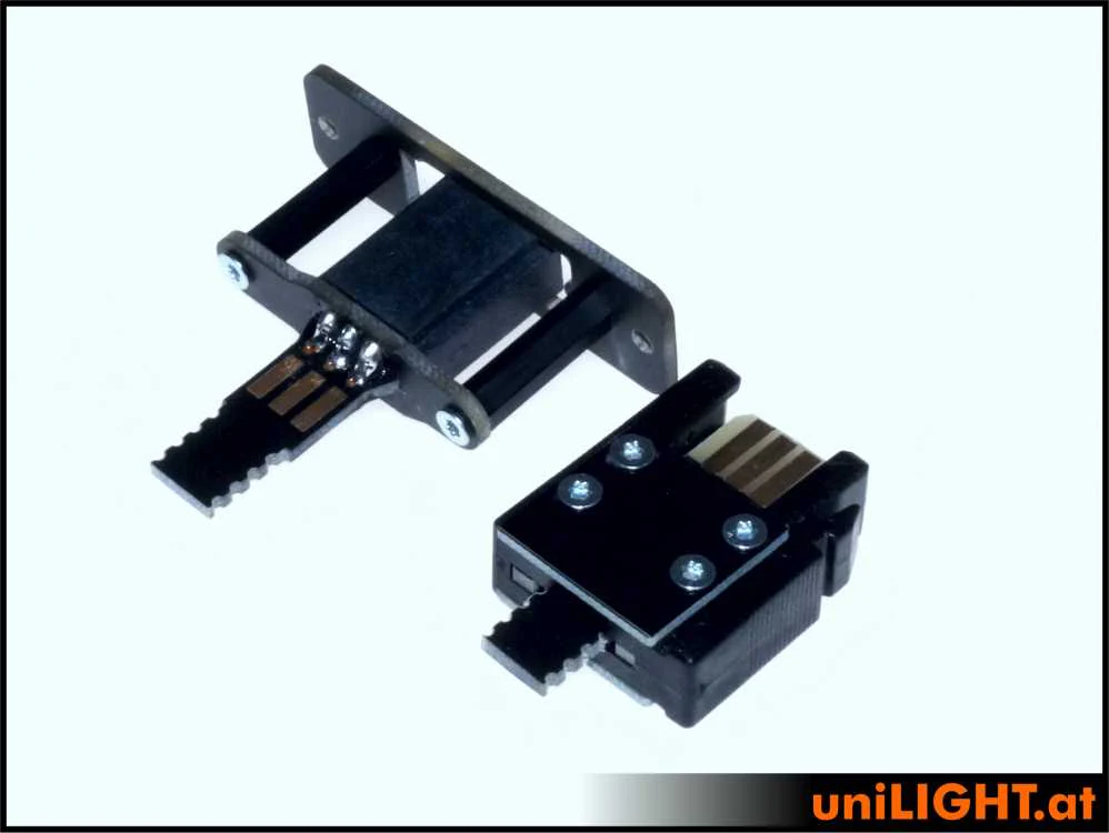 UniLight Locking Cable Connection, 6 Secondary Pins (Assembled (2 Pair, M/F) CABLE-6S-RTW - Image 6