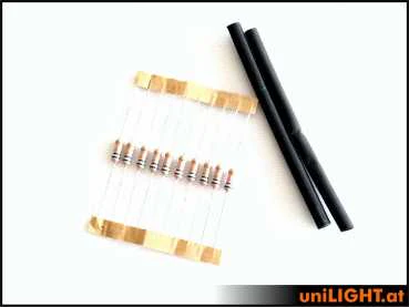 UniLight Resistor For Lifepo 2W Lights using a 3S LiFe (9.9V) CABLE-LIFEPO-2W - Image 2