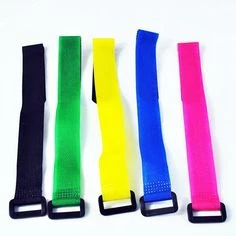 Velcro Battery Strap 300mm with Ring in Blue - Image 3