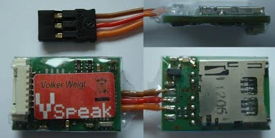Vspeak Variometer Pro with 3-axis Accelerometer and a Single Cell Monitoring for up to 28 Volts Jeti Duplex EX Version