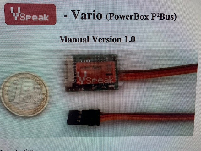 Vspeak Variometer Pro with 3-axis Accelerometer and a Single Cell Monitoring for up to 28 Volts Powerbox Core Version - Image 2