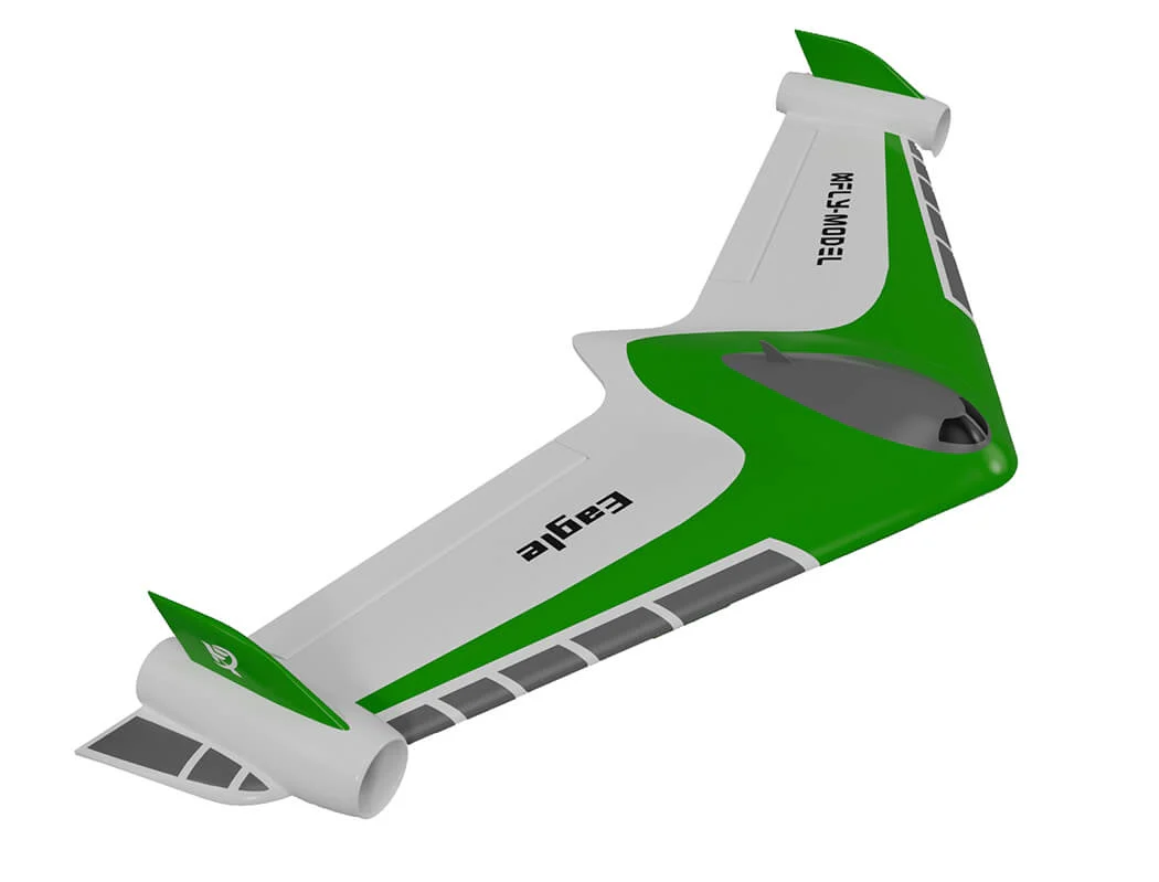 XFLY Eagle 40mm EDF Flying Wing Without TX/RX/BATT With Gyro - Green XF115PG-G - Image 9