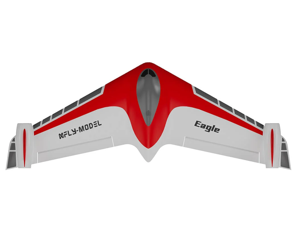 XFLY Eagle 40mm EDF Flying Wing Without TX/RX/BATT With Gyro - Red XF115PG-R - Image 7