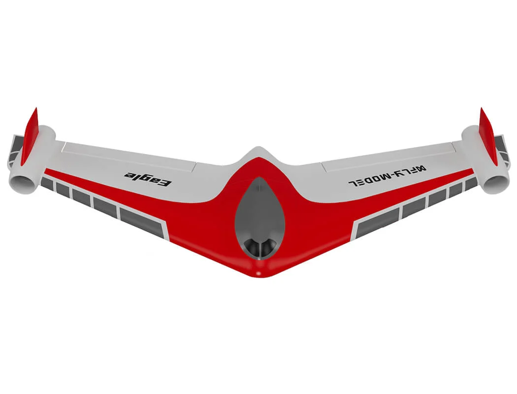 XFLY Eagle 40mm EDF Flying Wing Without TX/RX/BATT With Gyro - Red XF115PG-R - Image 8