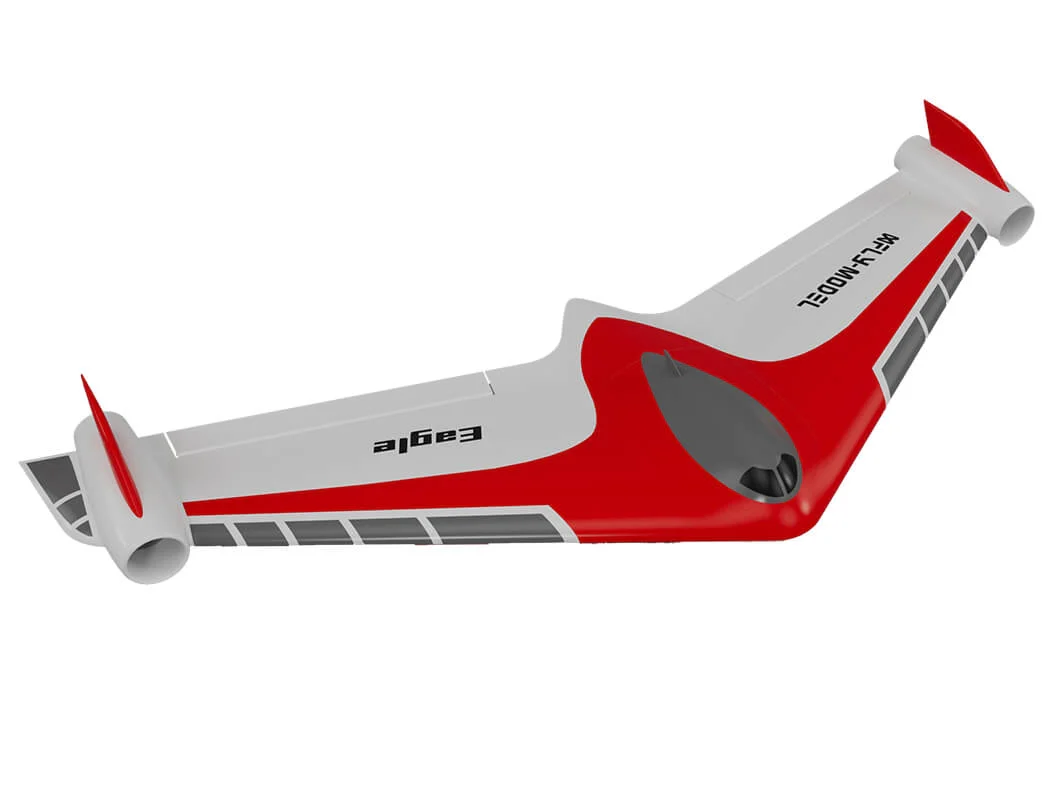 XFLY Eagle 40mm EDF Flying Wing Without TX/RX/BATT With Gyro - Red XF115PG-R - Image 9