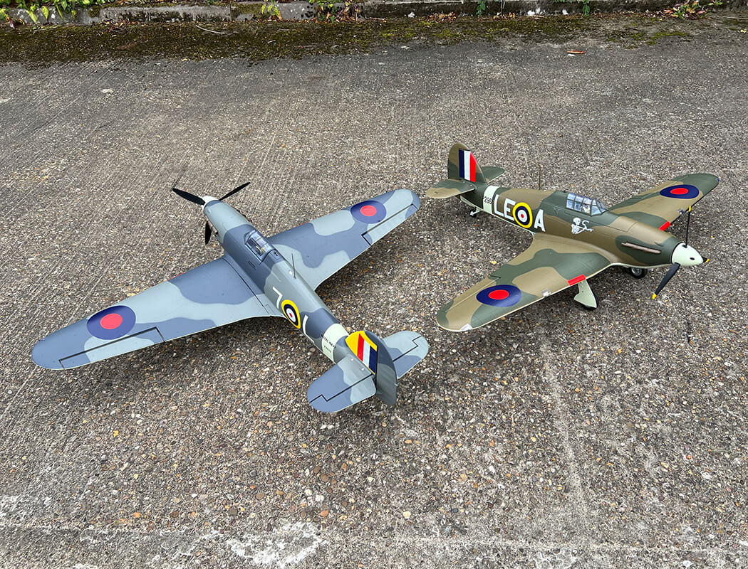XFLY Hawker Hurricane Mk1 Brown/Green 1200mm PNP XF126P-B - Image 21