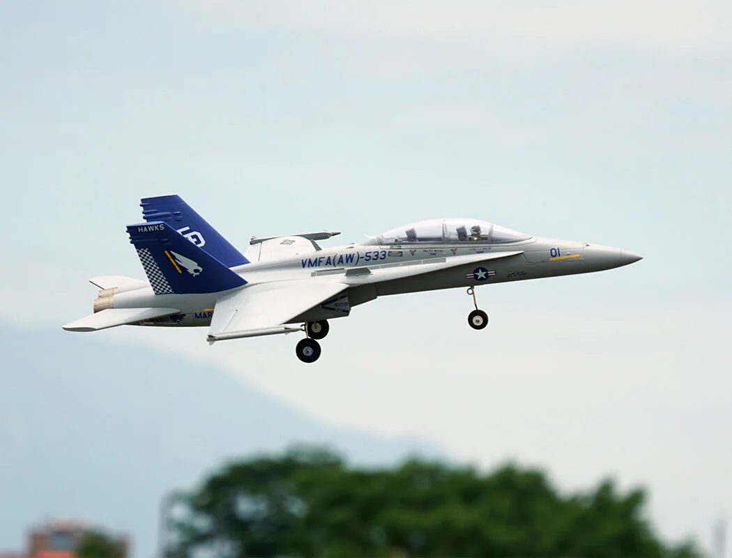 XFLY Twin 40mm F-18 EDF 705mm Jet XF119P-G Grey - Image 3