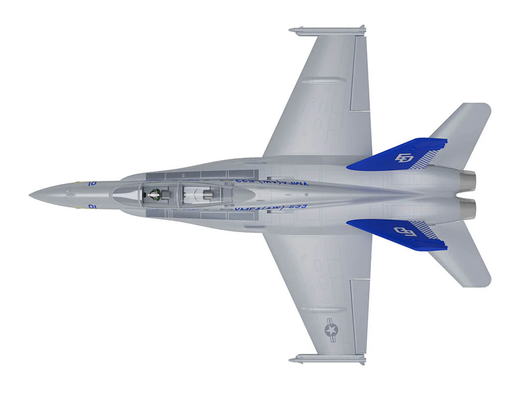 XFLY Twin 40mm F-18 EDF 705mm Jet XF119P-G Grey - Image 30