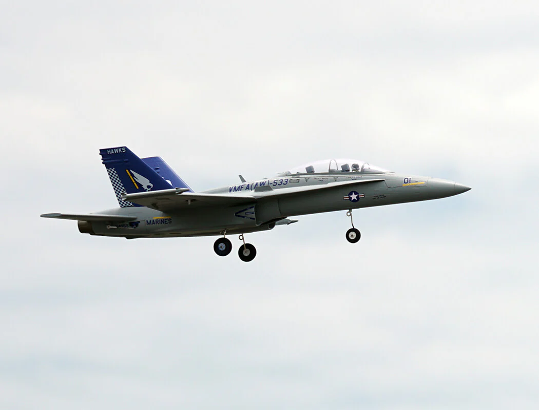 XFLY Twin 40mm F-18 EDF 705mm Jet XF119P-G Grey - Image 4