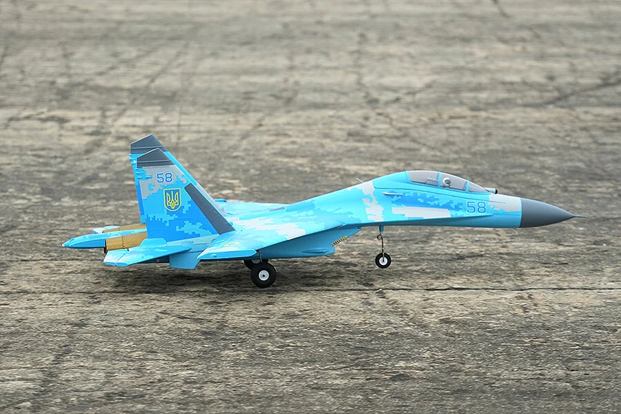 XFLY Twin 50mm SU-27 EDF 750mm Jet w/o TX/RX/BATT - Blue Camo XF109P-C - Image 2
