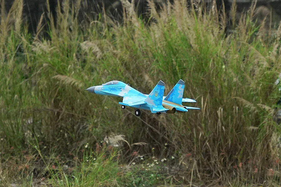 XFLY Twin 50mm SU-27 EDF 750mm Jet w/o TX/RX/BATT - Blue Camo XF109P-C - Image 9