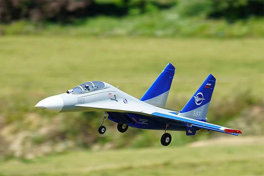 XFLY Twin 50mm SU-27 EDF 750mm Jet w/o TX/RX/BATT - Grey XF109P-F - Image 2