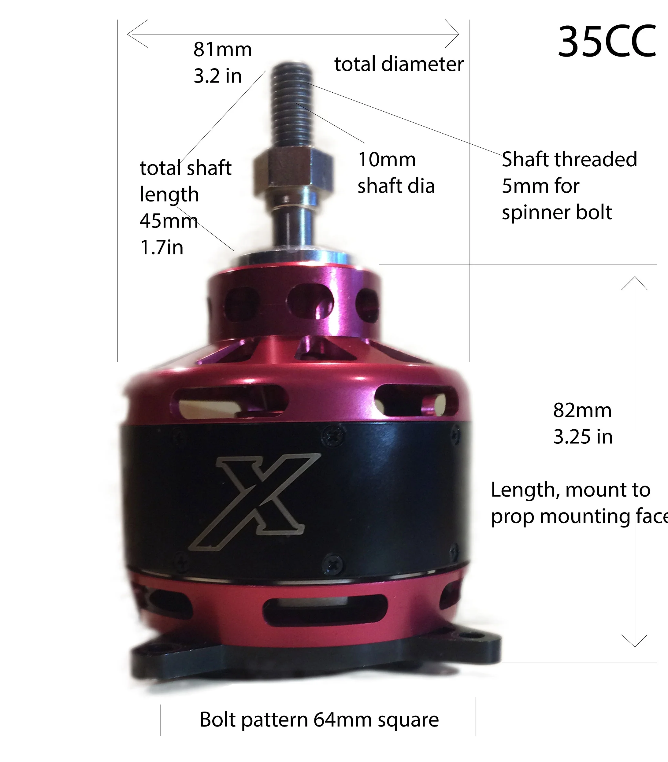 Xpwr 35CC Motor from Extreme Flight XPWR-35CC - Image 2