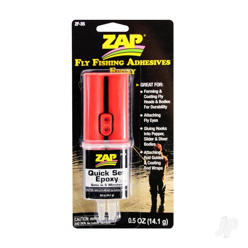 ZAP Fly Fishing Adhesives Quick Set Epoxy 5 Minute (0.5oz, 14.1g) ZF35